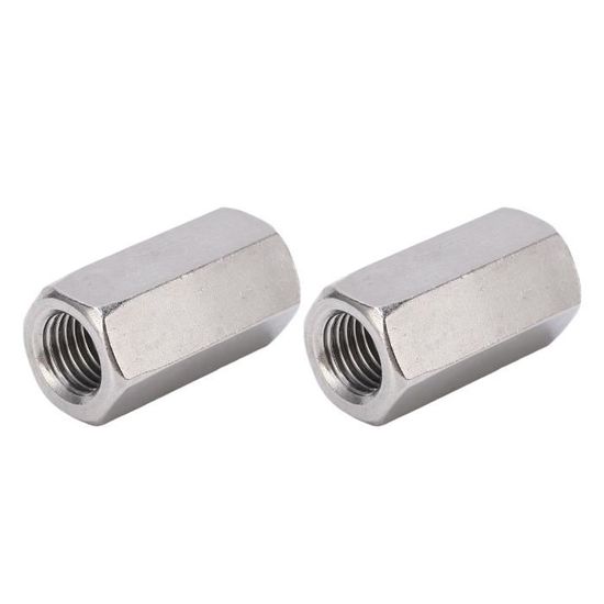 Jeu D'écrous D'accouplement Hexagonaux Longs En Inox 304 DIN6334 - Du M5 Au M16 Pour Espacement Et Fixation Robuste