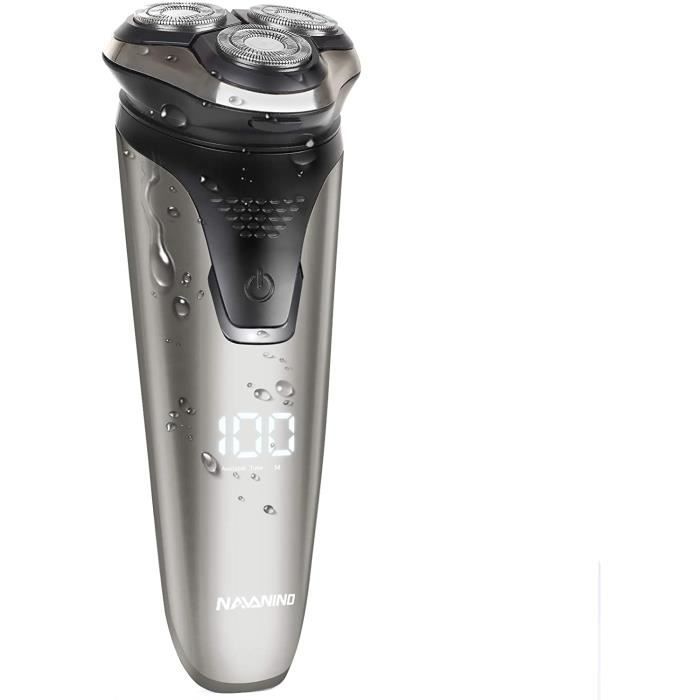 Rasoir Electrique Homme, Tondeuse De Précision, Hommes Tondeuse à barbe,Usb Rasoir Rechargeable Et Sans Fil,IPX6 Etanche Technologie