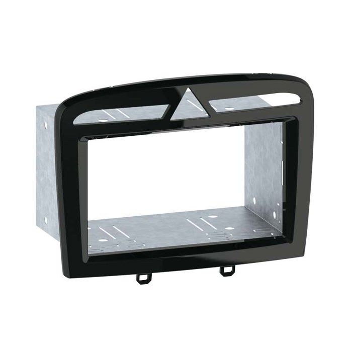 Adaptateur de façade 2-DIN Peugeot 308 / 308 CC / RCZ noir nacre