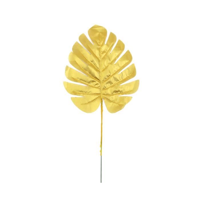 Feuilles de persan artificielles feuilles de palmier artificielles beau tissu décoration de Table dorée thème de la jungle d'été
