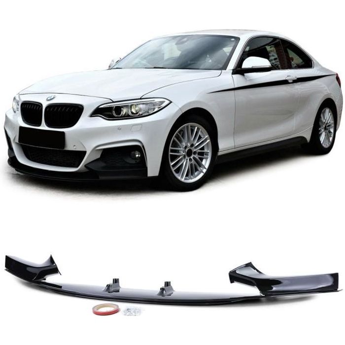 SPOILER AVANT M PERFORMANCE NOIR BRILLANT BMW SERIE 2 F22 COUPE ET F23 A PARTIR DE 09/2013