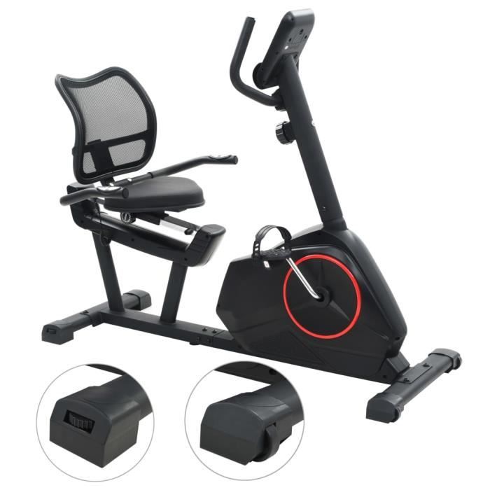 KAI Vélo semi-allongé d'exercice 10 kg Masse rotative