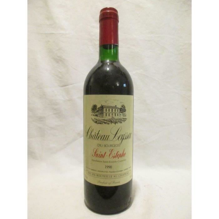 saint-estèphe château leyssac ardouin cru bourgeois rouge 1990 - bordeaux france