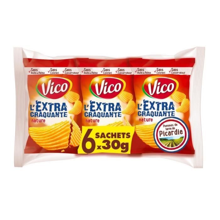 VICO - Chips Extra Salées 180G - Lot De 4
