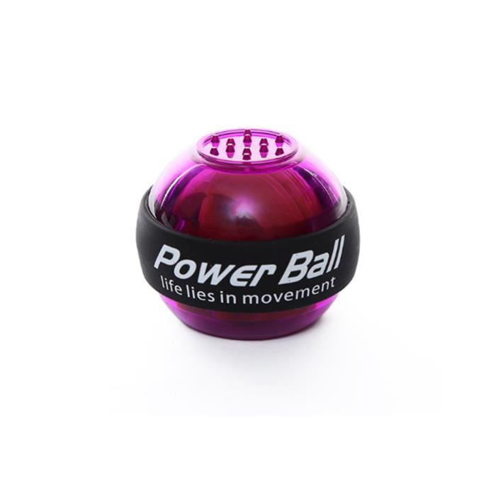 Entraîneur de poignet Powerball Arm Strengthener Essential Gyroscopic Wrist And Forearm Exerciser Ball Violet
