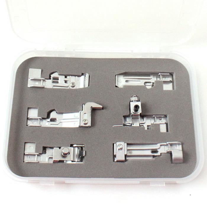 Pour accessoires de machine à coudre domestique SINGER pied-de-biche 6 ensembles Mishuowoti 1018