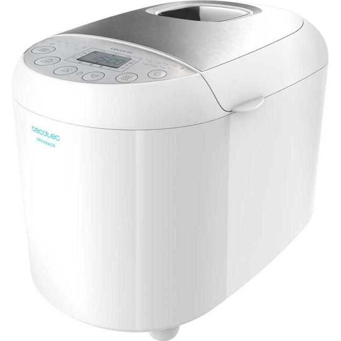 Machine à pain Cecotec 1 kg avec 19 programmes automatiques - Lavable lave-vaisselle - écran LCD intuitif