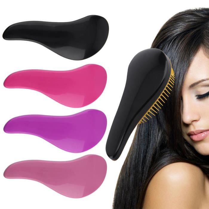 Magique Poignée Tangle Démêlant Peigne De Douche Brosse À Cheveux Salon Styling Tamer Outil Rose