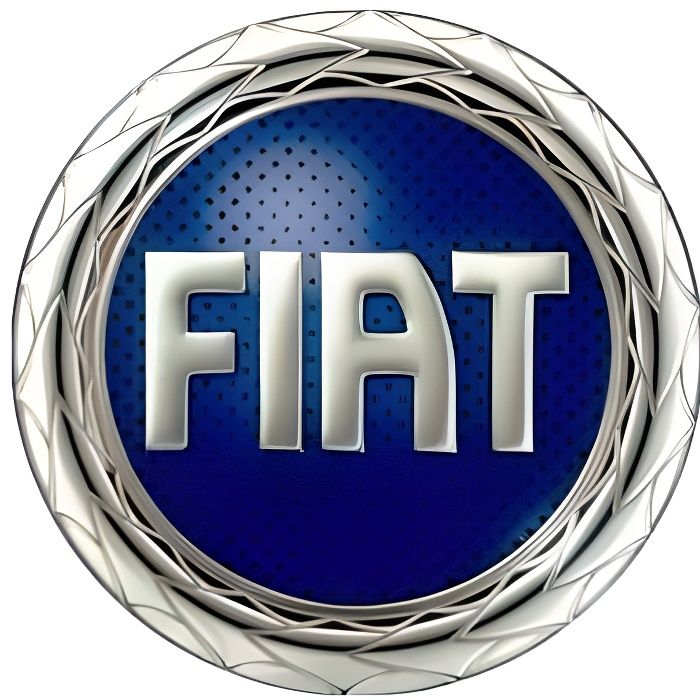 Logo emblème pour FIAT sigle bleu, hayon coffre arrière pour FIAT PUNTO II 2003-2011, Neuf.