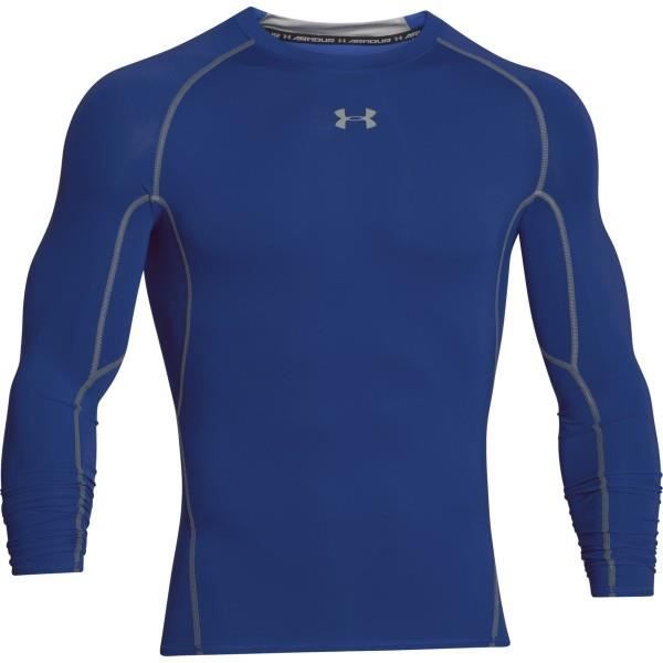 Maillot de compression à manches longues Under Armour Heatgear Bleu pour homme