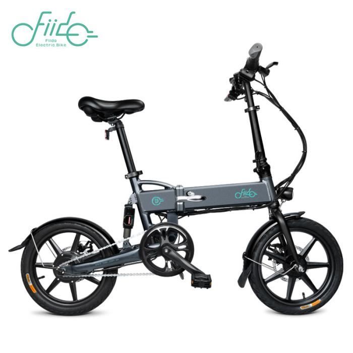 Velo Assistance Electrique Cyclomoteur E-Scooter AdulteVélo électrique Ebike pliant-FIIDO D2-250W-25 km/h-7.8Ah LCD pliable 16- rou
