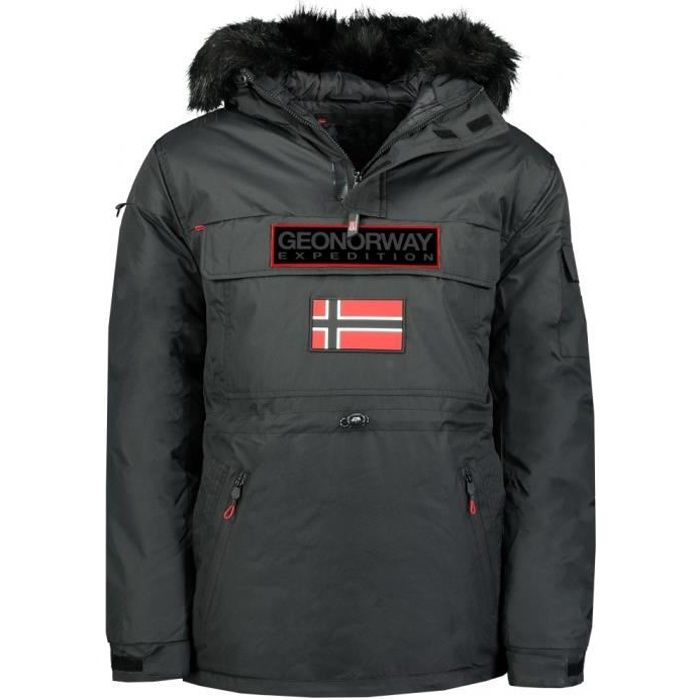 GEOGRAPHICAL NORWAY Doudoune noire BRUNO Noir - Homme