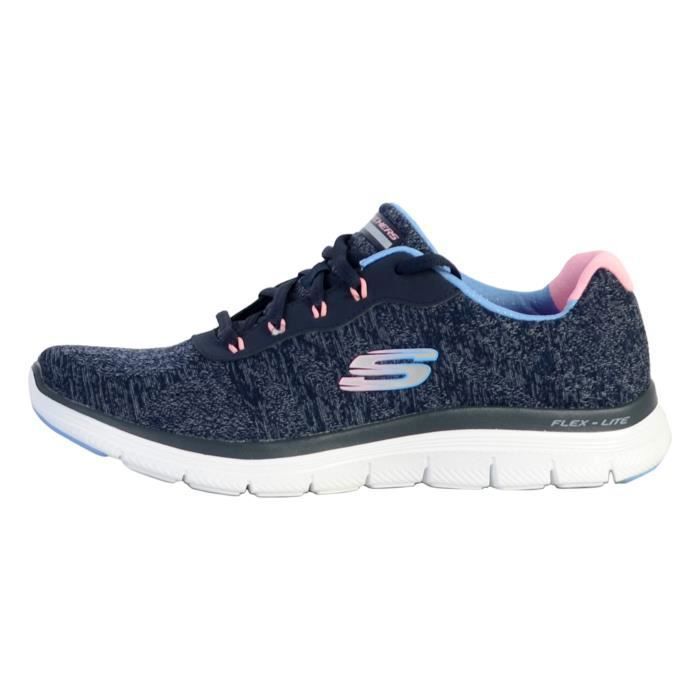 Tennis Basket Basses Skechers Fresh Move Marine Multi Femme