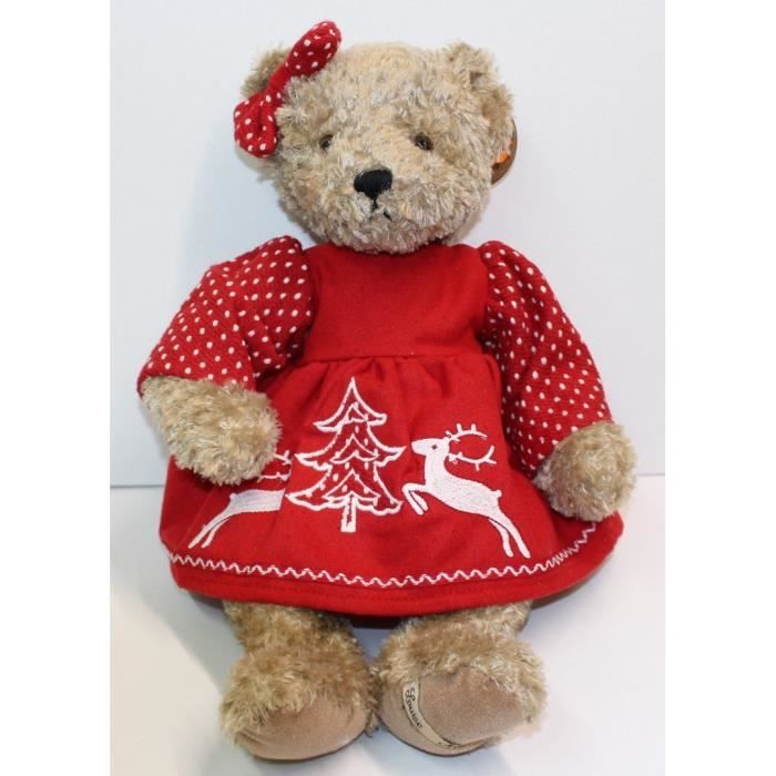 OURS Peluche de Décoration Montagne DORTHY 42 CM