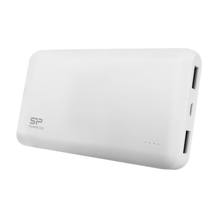 Batterie Externe Power Bank 15000mAh Charge 2 appareils à la fois, 3,5 charges completes un seul cycle - SILICON POWER