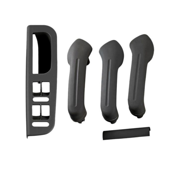 5 PièCes / Ensemble pour Golf 4 Jetta MK4 Bora FenêTre Verre Bouton de Levage Panneau de Commande PoignéE Gris