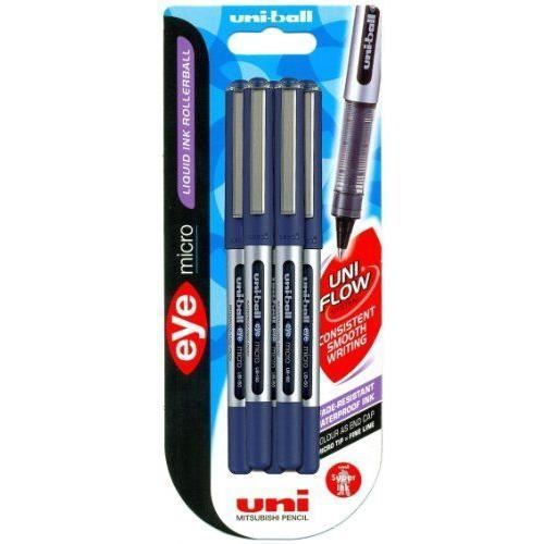 Uni-Ball Eye Micro UB150 Stylo roller Bleu Lot de 5 (Import Royaume Uni)