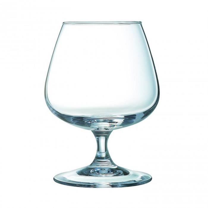 Lot de 12 verre à cognac jaugé à 2 cl en verre - 15 cl