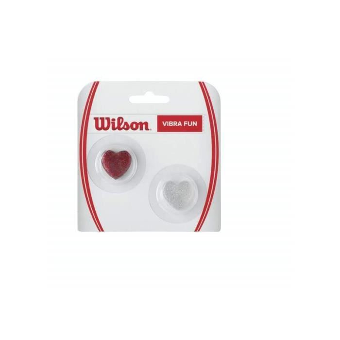 Antivibrateurs Wilson vibra fun glitter hearts - blanc - TU