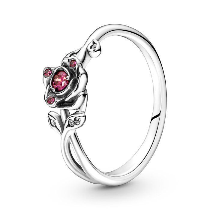 Bague - PANDORA - 190017C01-50 - Argent fin 925/1000 - Oxyde de zirconium - Rouge taille 50