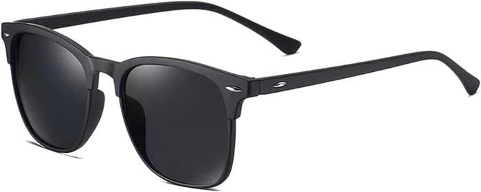 Lunettes Soleil Linvo Elegant Lunettes De Soleil LINVO Polarisées - Protection UV400 Monture Carrée Unisexe Lunettes Monture Carree Homme Femme