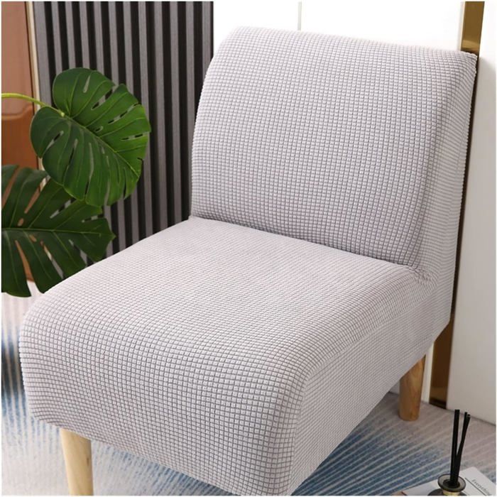 Housse de fauteuil inclinable extensible 1 pièce housse texturée à grille avec poches