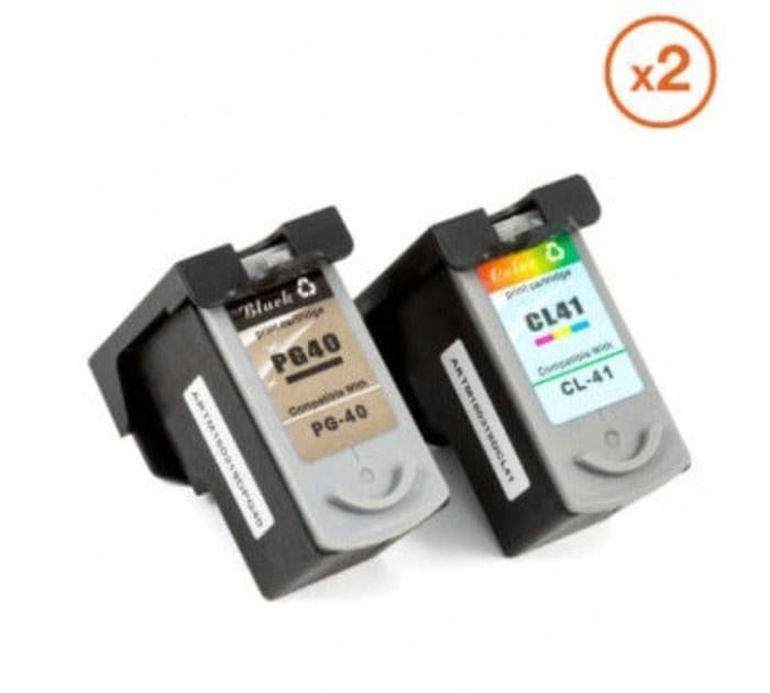 Cartouches D'encre Compatibles Canon PG-40 XL Et CL-41 XL - Pour IP 1800, Série Pixma, Neuves