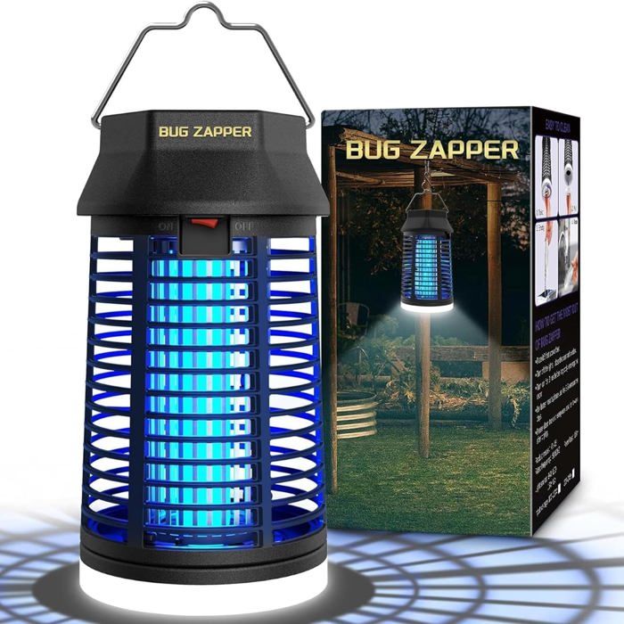 Lampe Anti Moustiques 20W UV - Tueur D'insectes électrique Silencieux, Portée 80 M² | Pour Intérieur Et Extérieur (IPX4) - 8