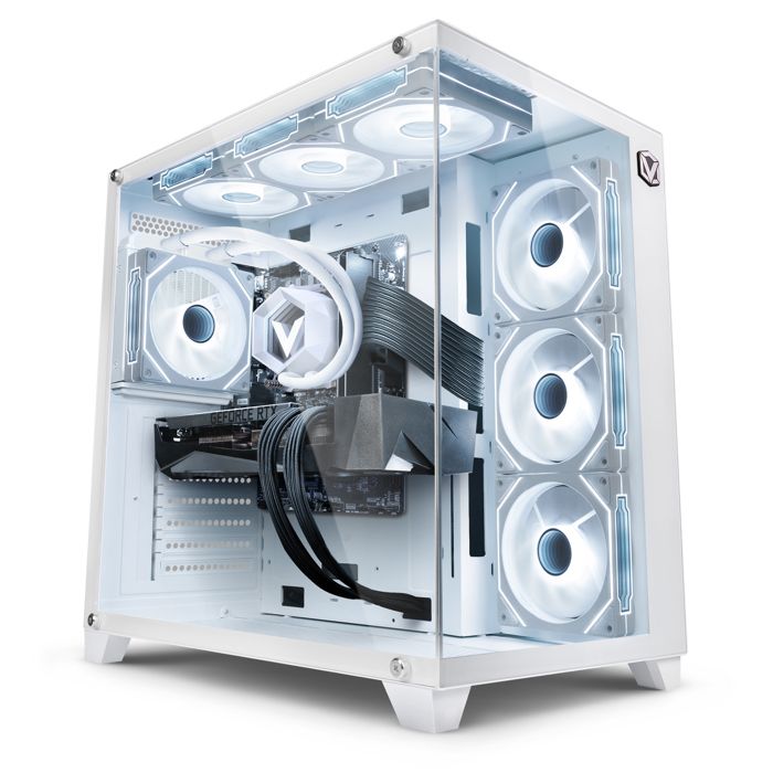 Vibox X-97 PC Gamer Blanc – Intel Core i9 14900KF – Nvidia RTX 5070 12 Go – 32 Go RAM – 1 To NVMe SSD – Windows 11 – WiFi
