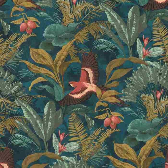 Papier Peint Intissé Uni Rasch Selection 475524 - Turquoise, 0.53m X 10.05m, Neuf