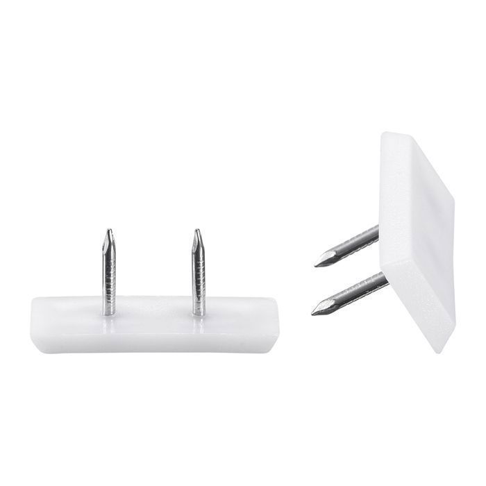 Patin pour meubles SOURCING MAP 31mmx12mm Glisseur Patin à clouer Pied Chaise Tampon Protection rectangulaire Blanc 20Pcs