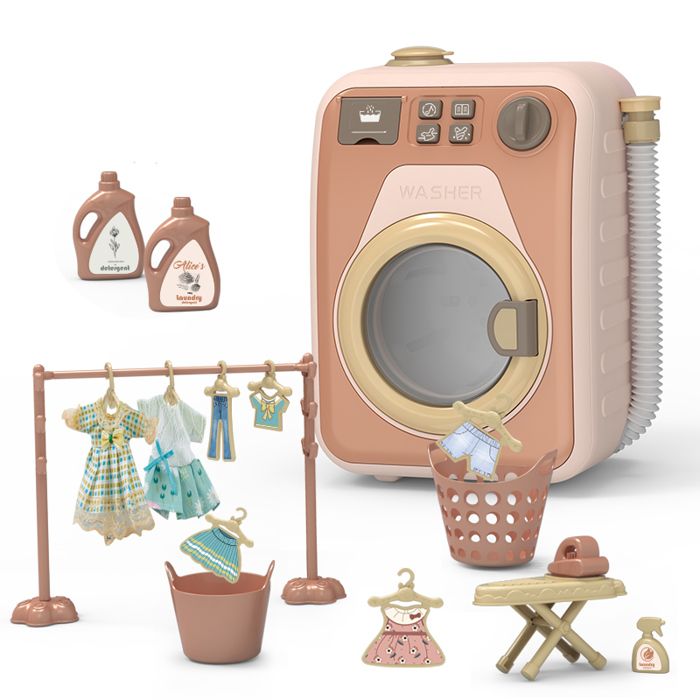Lave-vaisselle Jouet Enfant Réaliste - Avec Sons Et Lumières, Accessoires Dinette Inclus