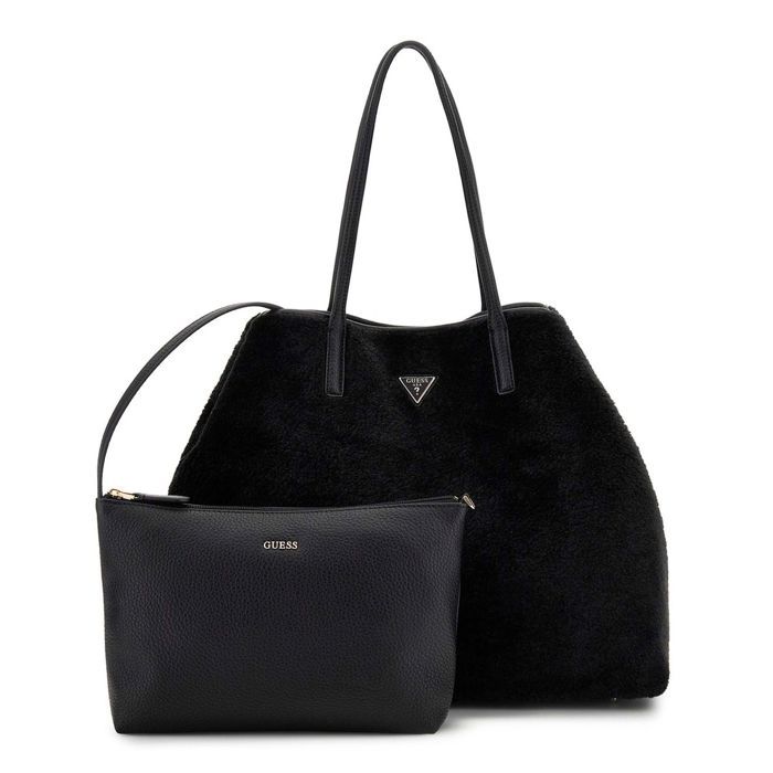 GUESS Sac shopper noir pour femme - Victtoria 2 in 1 Tote L 327387