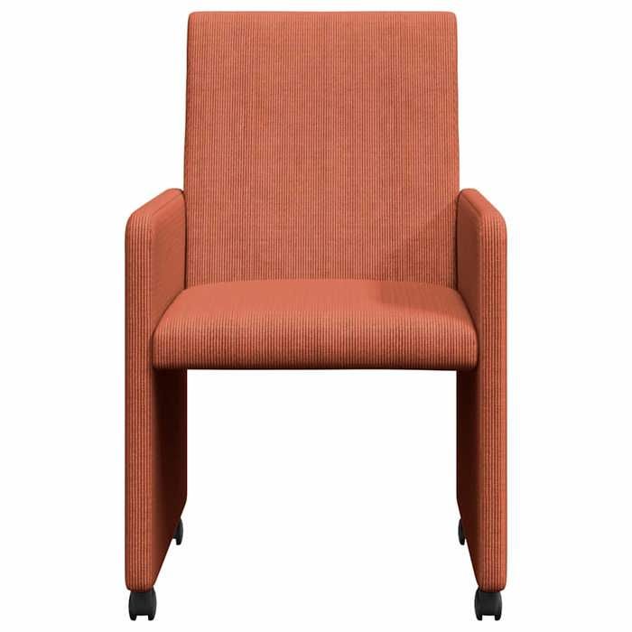 Orange 2PCS Chaises de salle à manger SOLOMON 2 PLACES Rouge orange 57 x 66 x 94 cm CCC1800