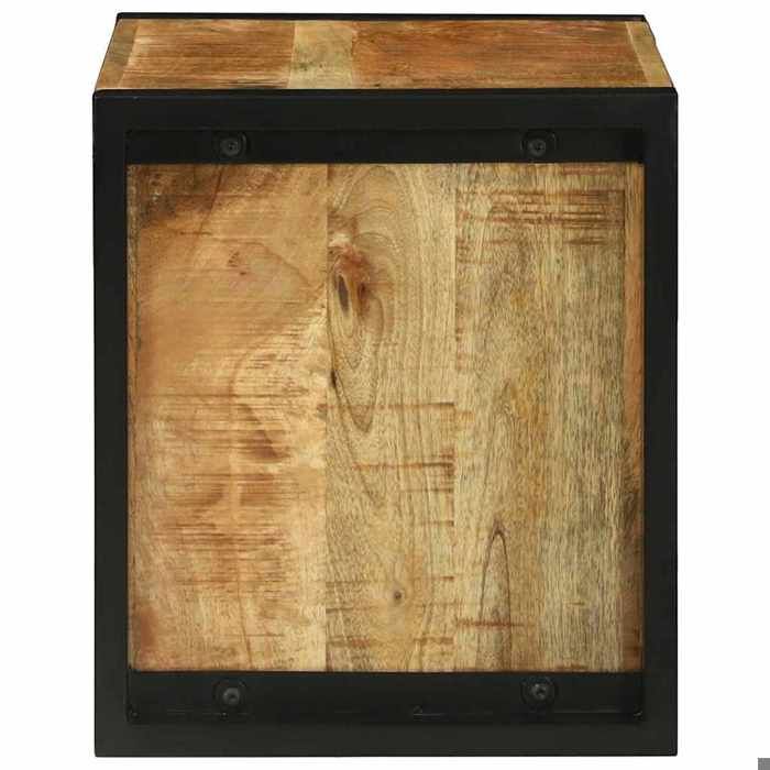 Moderne Cube Mural SOLOMOON Meuble de bain Marron 55x35x40 cm Bois de manguier massif MM1789