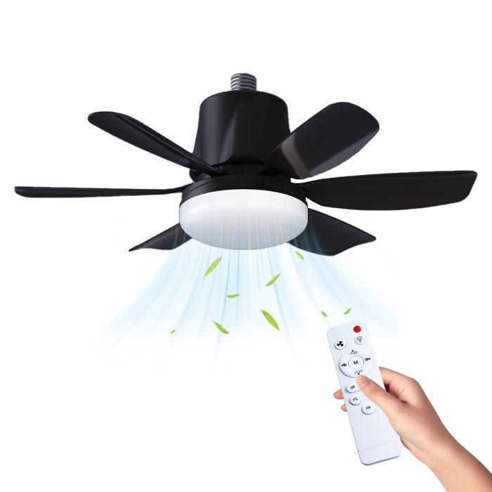 Ventilateur de Plafond LED avec Télécommande 30W 3 Vitesses Lumières à Intensité Variable Silencieux pour Chambre à Coucher et Salon - Joulli