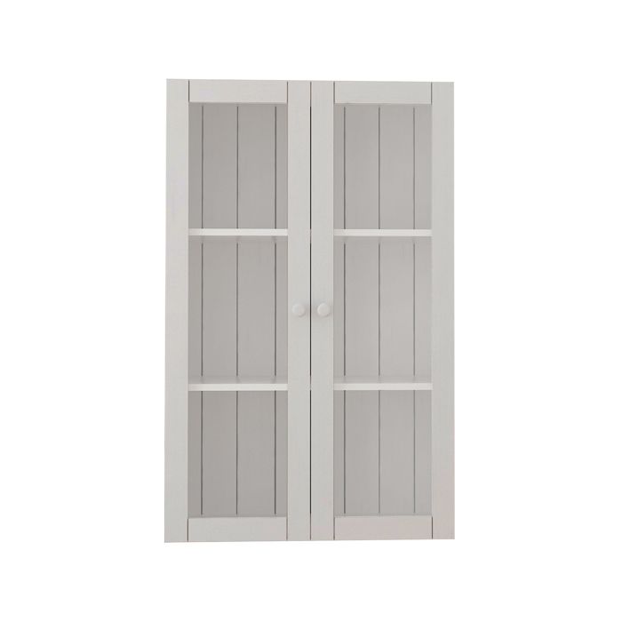Anita-portes Vitrées Blanches Pour Bibliothèque (lot De 2) Anita-portes Vitrées Blanches Pour Bibliothèque (lot De 2)