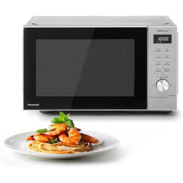 Nn-Sd36Qsepg 29L Four À Micro-Ondes Solo En Acier Inoxydable 1000W Décongélation Automatique 11 Programmes Automatiques Molette - Zvvn