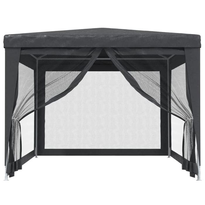 Promotion mars * Tente de Jardin - SUNONE - Tente de fête - MEUBLE JARDIN - avec 4 parois latérales en maille Anthracite 3x4m_4084