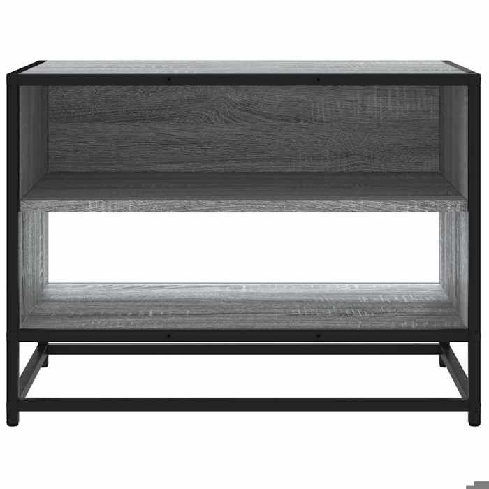 Cabinet TV - Gris - Meuble TV pour Télévision - 1 PC - sonoma gris 61x40x46 cm bois dingénierie et métal T1706