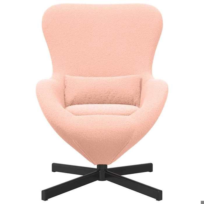 Chaise simple - Rose - Fauteuil œuf - 1 PC - Rose 63x73x90 cm tissu F8482