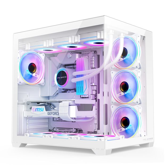 Tour PC ProGaming Elite Cube Tower 7 Ventilateurs ARGB USB C - vue 2