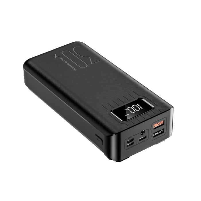 Batterie externe 30000mah charge rapide grande - FAMICAM - capacité portable affichage numérique port de charge compatible tous le