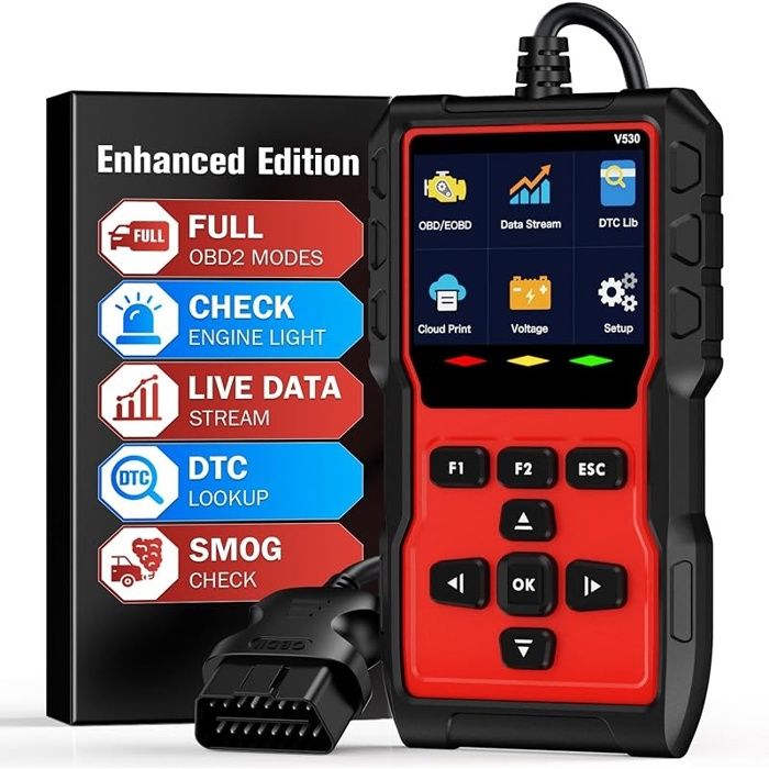 Diagnostic Valise Voiture Auto：Diagnostique Diagnostic Multimarque Français - Outils Diagnostics Système Moteur - Lecteur de Codes