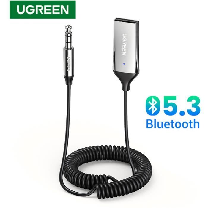 UGREEN Récepteur Bluetooth 6.0 LDAC - Adaptateur Audio Hi-Res Pour Chaîne HiFi, 2RCA & 3.5mm, Double Connexion, Faible Latence
