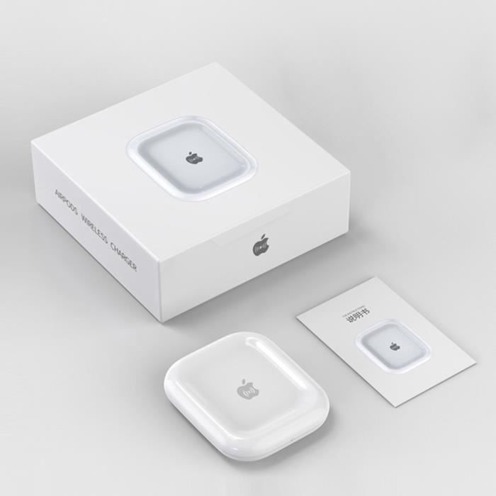 Pour AirPod 2 - 2 en 1 7.5W QI chargeur sans fil Station d'accueil pour Apple Airpods 2 AirPods Pro iPhone 12