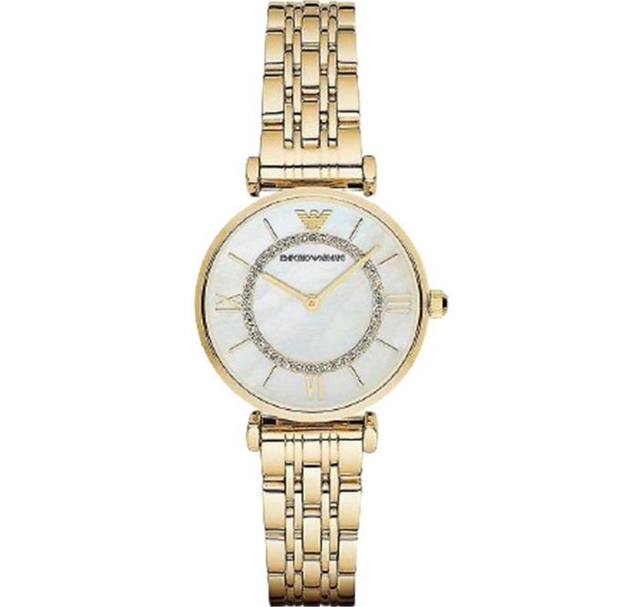 ARMANI FEMME BRACELET TON-OR - EN ACIER INOXYDABLE QUARTZ MONTRE AR1907