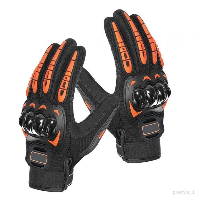 Gants De Moto Écran Tactile été - Respirants, Antidérapants Avec Protection Doigts - Pour Motocross, Roadtrip