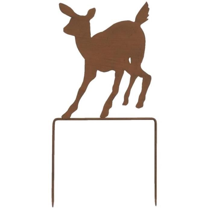 Lapin Decoration Exterieur Rouillé,3 Lapins Decoration Jardin de Pâques