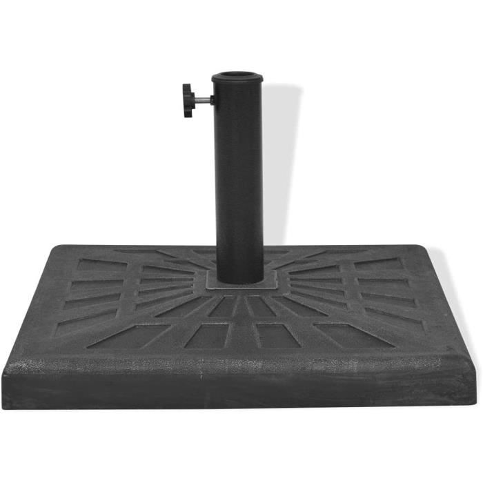 Pied De Parasol Blanc - Support Croisé Pour Tige 35 Mm, Pliable, Avec Socle Lestable | Pour Terrasse, Jardin, Balcon
